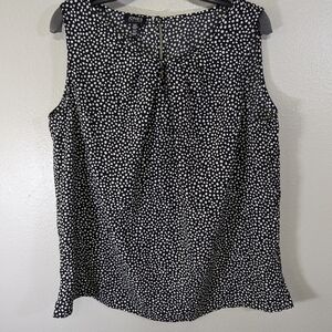 Jones New York Black and White Blouse